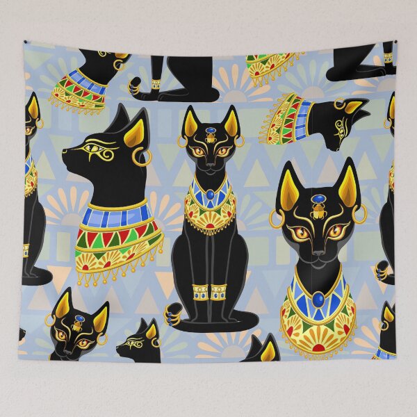 Item preview, Cat Ancient Egypt Deity Sacred Animal - 2 designed and sold by BluedarkArt.