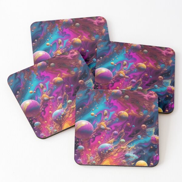 Item preview, Vibrant Psychedelic Nebula Journey designed and sold by pattern-atelier.