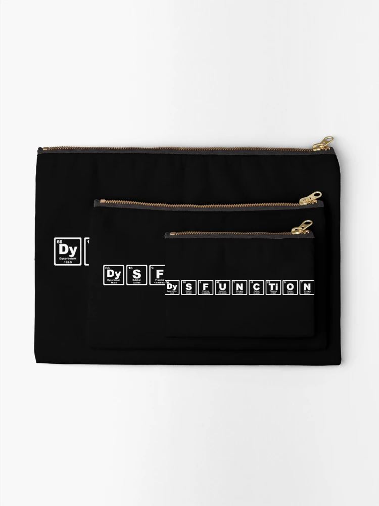 Thumbnail 2 of 4, Zipper Pouch, Dysfunction - Periodic Table designed and sold by Graphix.