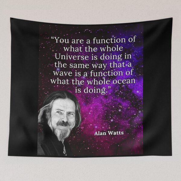 Item preview, Alan Watts Quote designed and sold by Beyond The Veil.