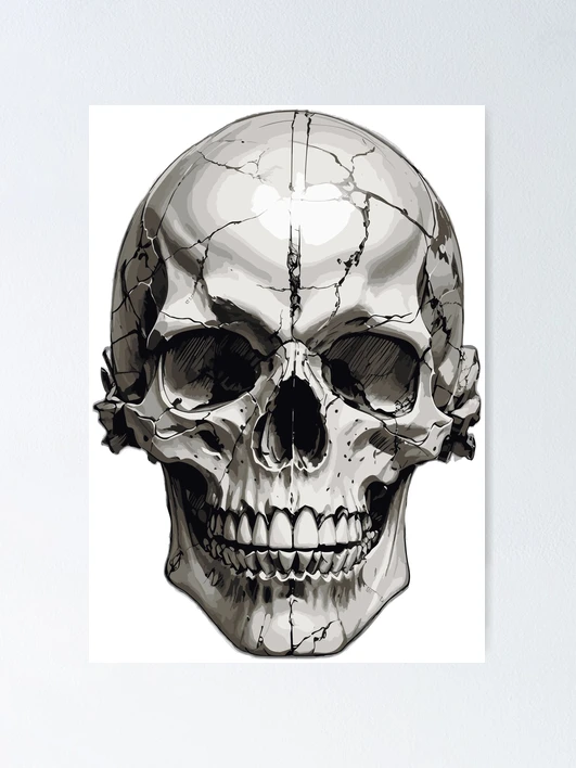 Skull on book アクリル原画 Skull on book アクリル原画