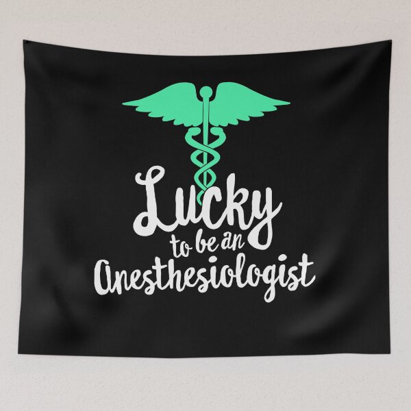 Item preview, National Doctor's Day T-Shirt, Lucky To Be Anesthesiologist designed and sold by 14thFloor.