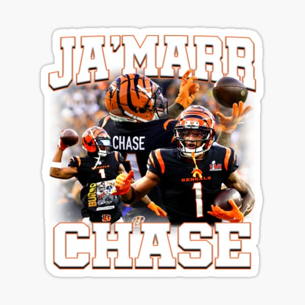 Ja'Marr Chase Back-To Sticker for Sale by RatTrapTees