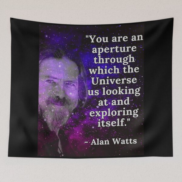 Item preview, Alan Watts Quote designed and sold by Beyond The Veil.