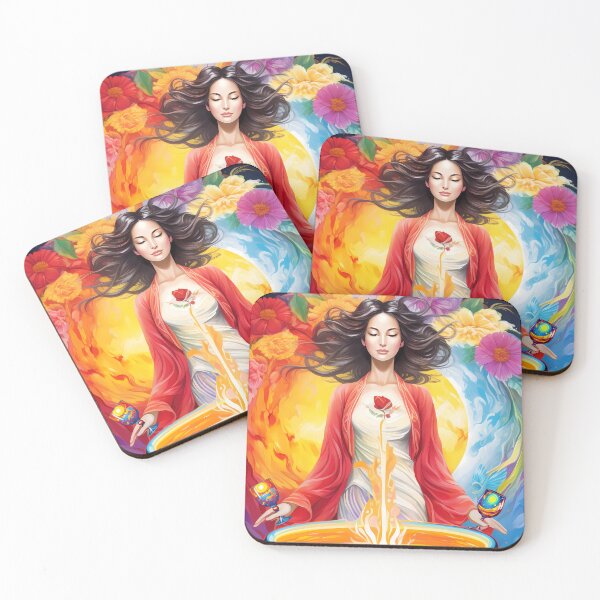 Item preview, Lunar Halo Tarot: Temperance designed and sold by lunarhalomedia.