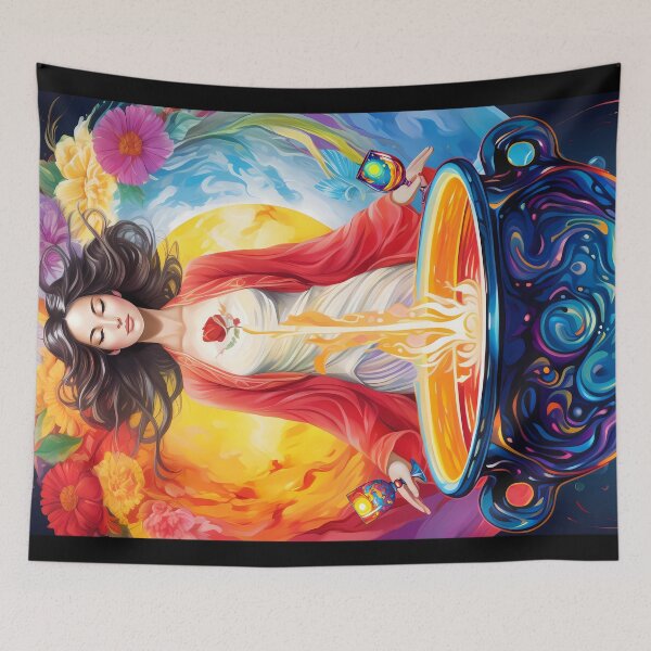 Item preview, Lunar Halo Tarot: Temperance designed and sold by lunarhalomedia.