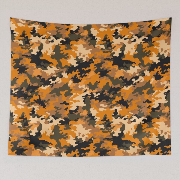 Item preview, Orange Camouflage Pattern  designed and sold by Eolithic.