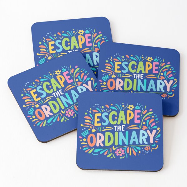 Item preview, Escape the Ordinary Typography Quote Art designed and sold by doodle189.