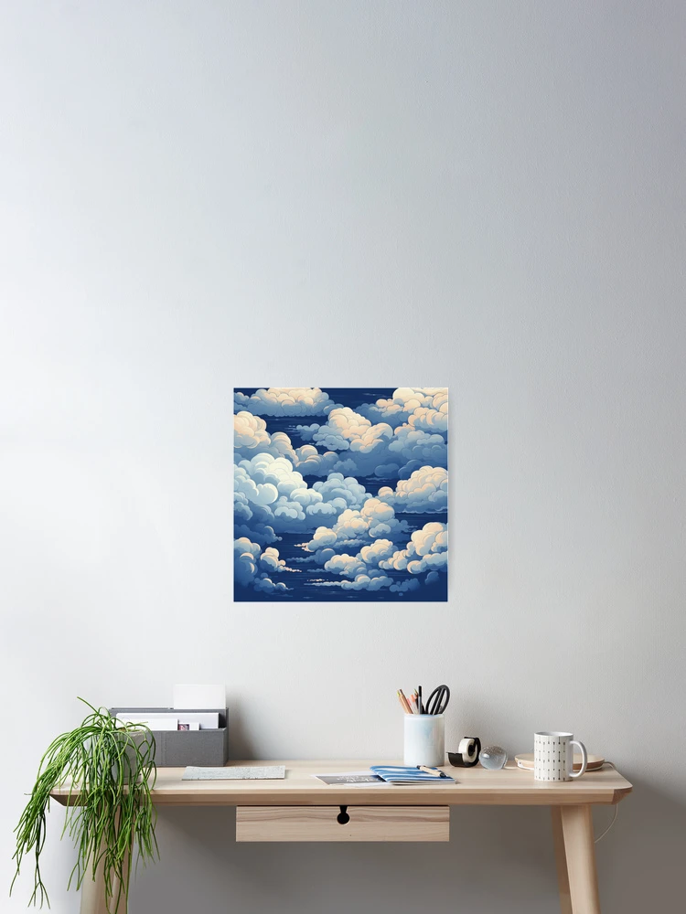 Thumbnail 2 of 3, Poster, Beauty clouds pattern designed and sold by SmileshareShop.
