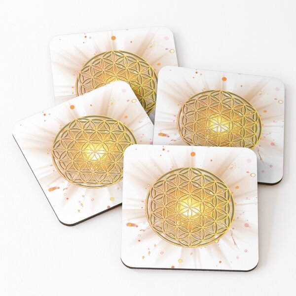 Item preview, Glowing Flower of Life designed and sold by shirt-de-sign.