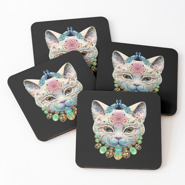 Item preview, Mystical masquerade cat in jewelry designed and sold by GorinART.