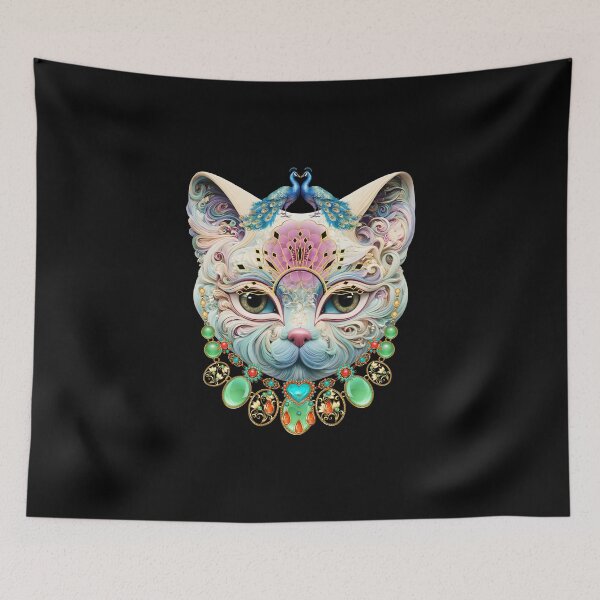 Item preview, Mystical masquerade cat in jewelry designed and sold by GorinART.