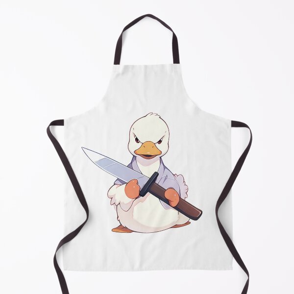 Item preview, Duck with a Big Knife | Cute Animal Sticker designed and sold by ZEESDESIGN.