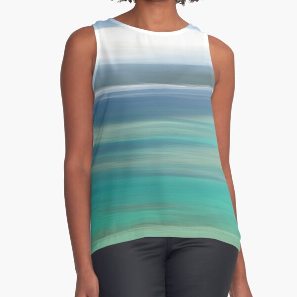 Okinawa, Japan | Kouri Island | Abstract Photography | Ocean Art Sleeveless Top