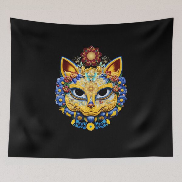 Item preview, Mystical masquerade cat in jewelry designed and sold by GorinART.