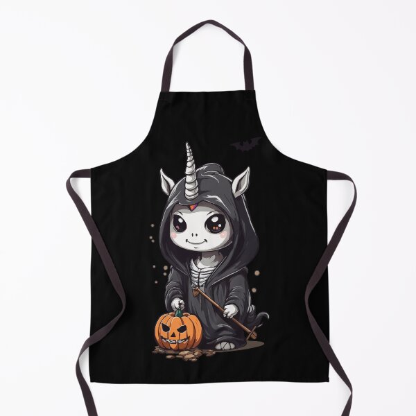 Artikelvorschau, Kawaii Halloween Einhorn Sensenmann Design entworfen und verkauft von LuminOrb.