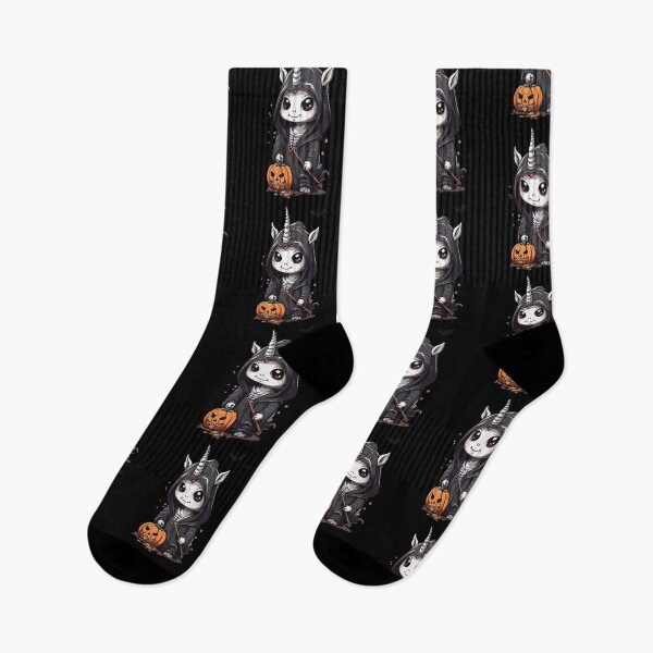 Item preview, Kawaii Halloween Einhorn Sensenmann Design designed and sold by LuminOrb.