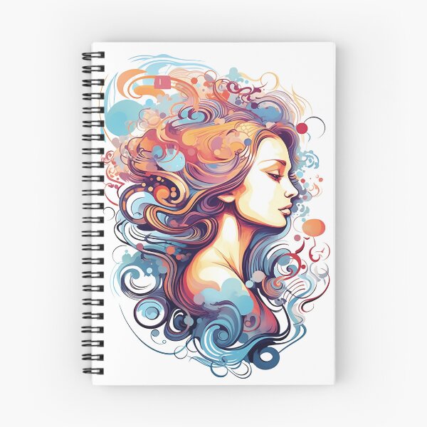 Item preview, Colorful Secrets, Woman with Hidden Emotions. designed and sold by InfinityCircle.