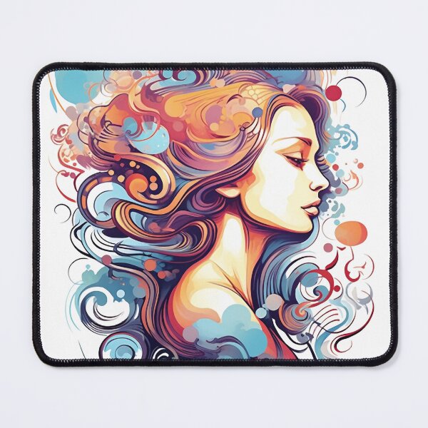 Item preview, Colorful Secrets, Woman with Hidden Emotions. designed and sold by InfinityCircle.