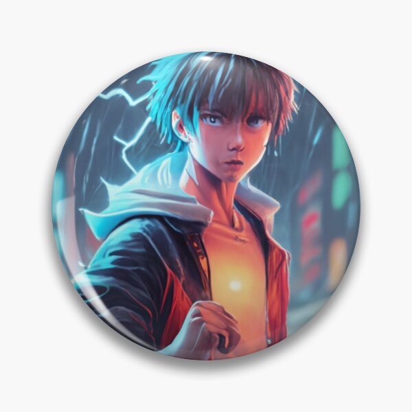 Item preview, Anime Boy , Fight Mode, Neon Light , Classic T - Shirt Design  designed and sold by AyushAIImage01.