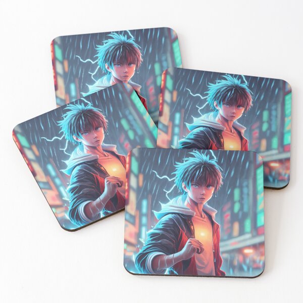 Item preview, Anime Boy , Fight Mode, Neon Light , Classic T - Shirt Design  designed and sold by AyushAIImage01.