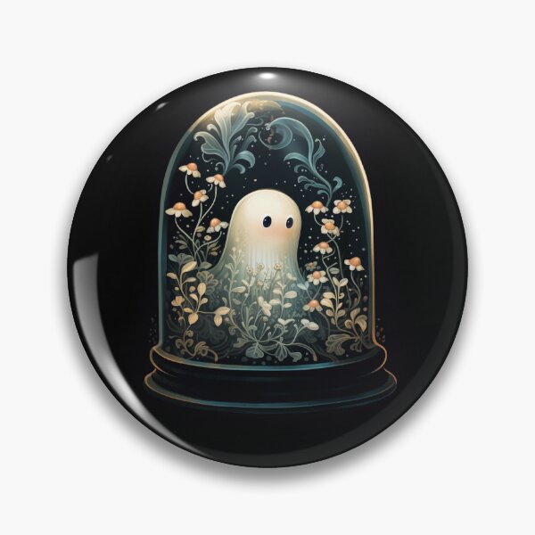 Item preview, Spooky Little Ghost in a Glass Dome designed and sold by Pale-Porcelain.