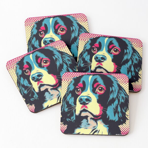 Item preview, Tri Colour Spaniel Pop Art designed and sold by FunnehGacha.