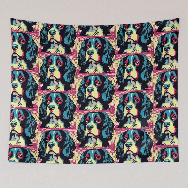 Item preview, Tri Colour Spaniel Pop Art designed and sold by FunnehGacha.