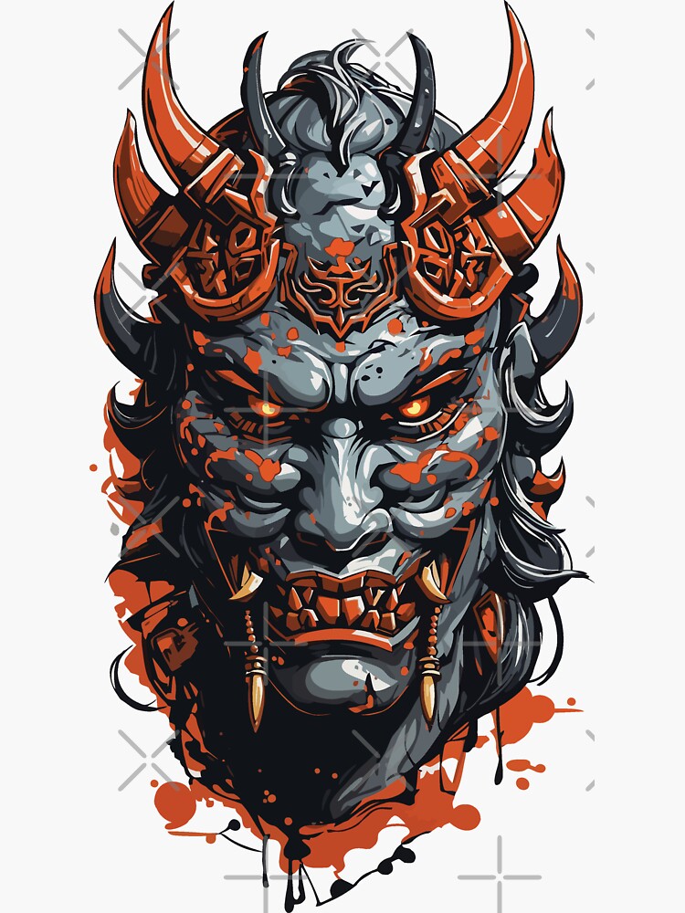 Conception de masque ONI | Sticker