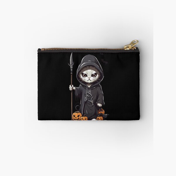 Artikelvorschau, Niedliches Sensenmann Katzen Halloween Design entworfen und verkauft von LuminOrb.