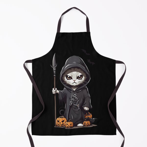 Artikelvorschau, Niedliches Sensenmann Katzen Halloween Design entworfen und verkauft von LuminOrb.