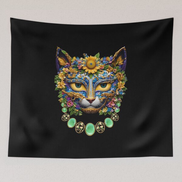 Item preview, Mystical masquerade cat in jewelry designed and sold by GorinART.