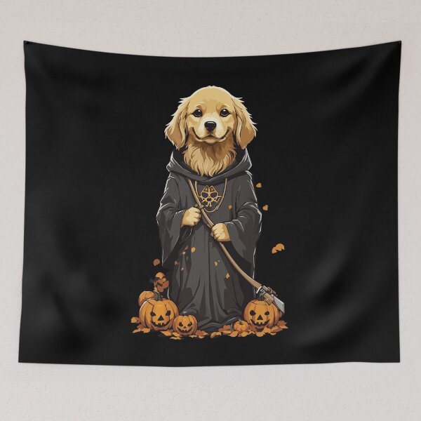 Artikelvorschau, Süßes Halloween Hunde Design Hund Druide Outfit entworfen und verkauft von LuminOrb.