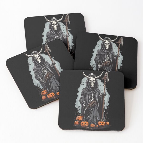 Artikelvorschau, Sensenmann Halloween Dämonischer Druide Design entworfen und verkauft von LuminOrb.