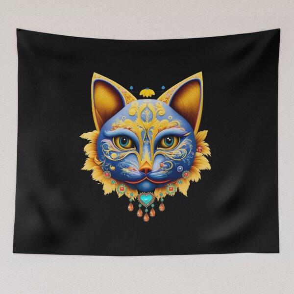 Item preview, Mystical masquerade cat in jewelry designed and sold by GorinART.