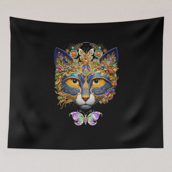 Item preview, Mystical masquerade cat in jewelry designed and sold by GorinART.