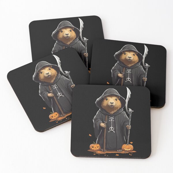 Item preview, Funny Halloween Capybara Sensenmann Design designed and sold by LuminOrb.
