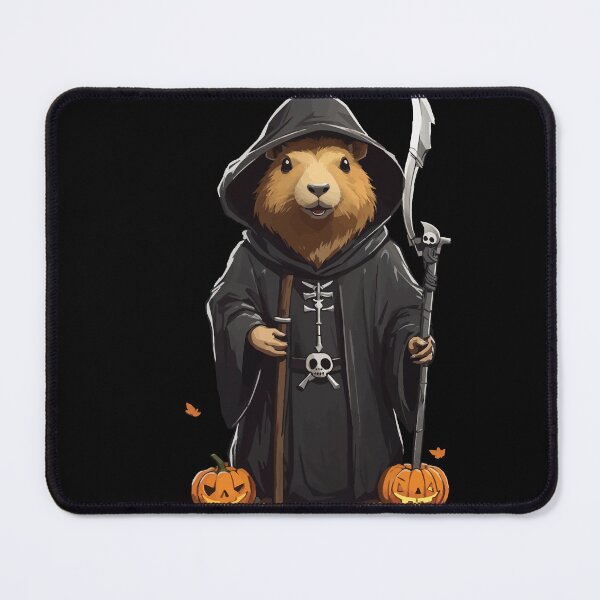 Item preview, Funny Halloween Capybara Sensenmann Design designed and sold by LuminOrb.