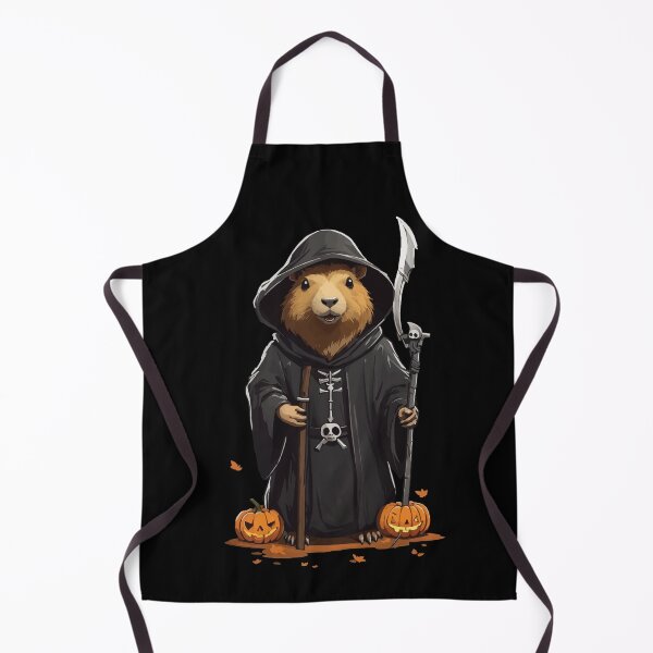 Artikelvorschau, Lustiges Halloween Capybara Sensenmann Design entworfen und verkauft von LuminOrb.