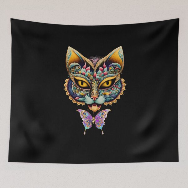Item preview, Mystical masquerade cat in jewelry designed and sold by GorinART.