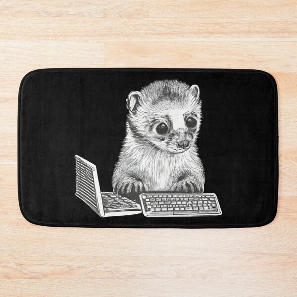 Item preview, CUTE GEEK FERRET designed and sold by Ben-Design-Fr.