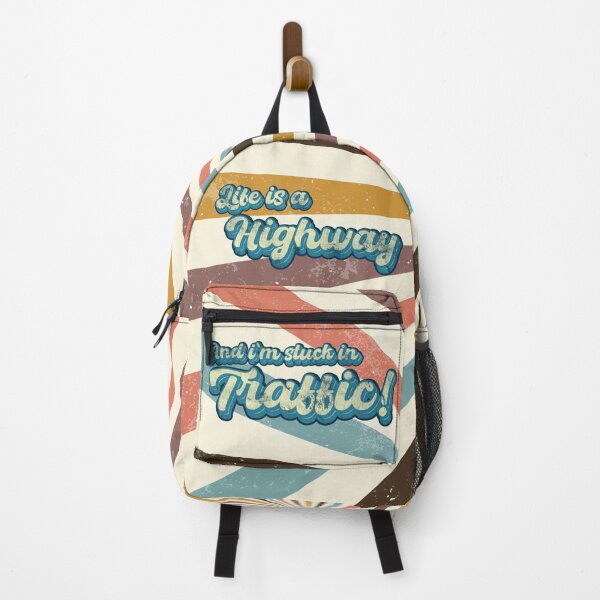 Item preview, Life is a highway vintage funny quote designed and sold by Wordsmith-Wear.