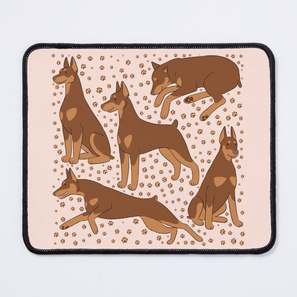 Item preview, Cute red Doberman dog pattern designed and sold by Yaragold.