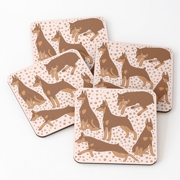 Item preview, Cute red Doberman dog pattern  designed and sold by Yaragold.