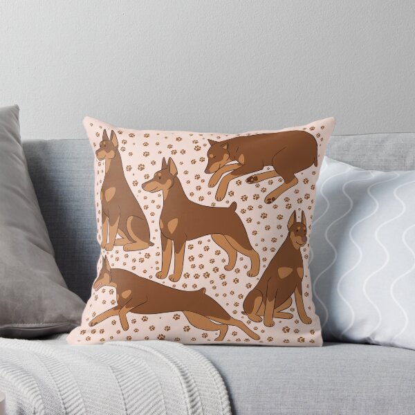 Item preview, Cute red Doberman dog pattern  designed and sold by Yaragold.