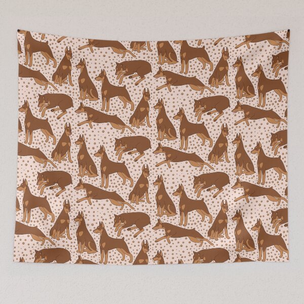 Item preview, Cute red Doberman dog pattern  designed and sold by Yaragold.