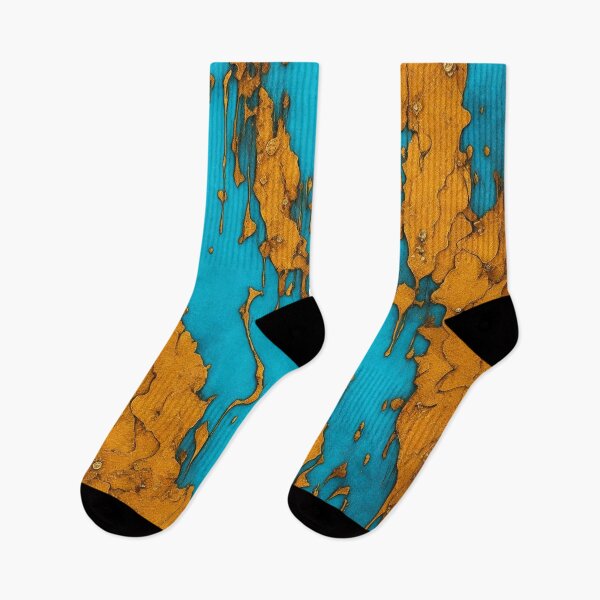 Item preview, Abstract Teal And Golden Pattern Golden Splash Honey Map designed and sold by Moonsiess.