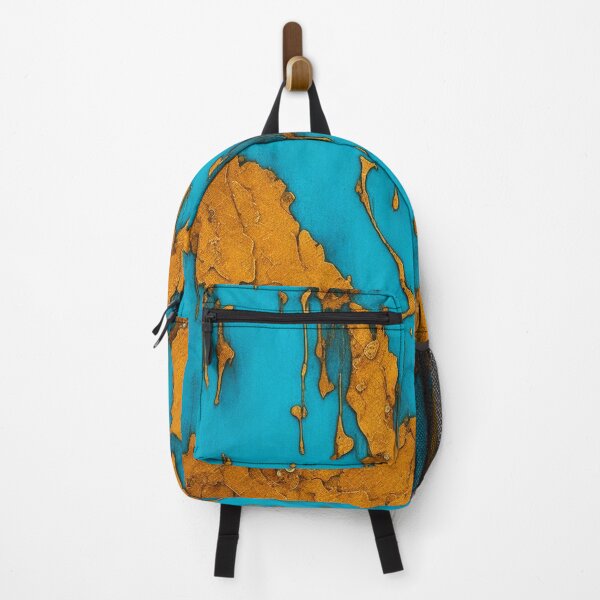 Item preview, Abstract Teal And Golden Pattern Golden Splash Honey Map designed and sold by Moonsiess.