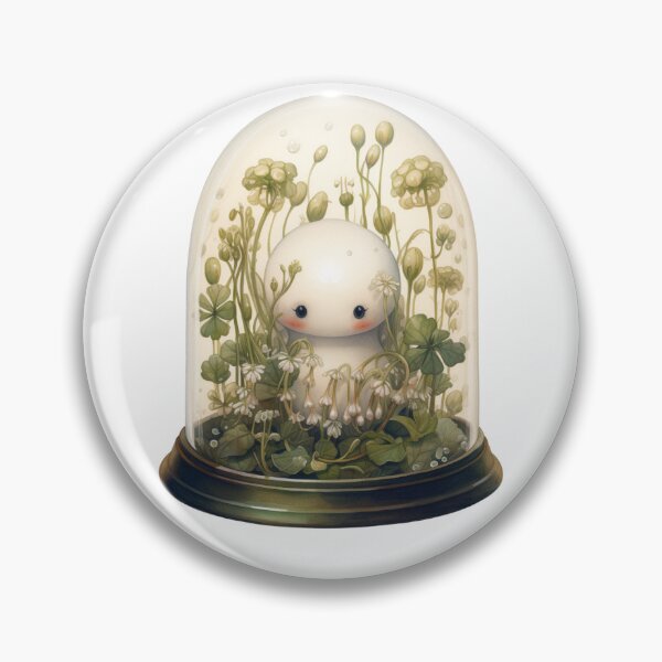 Item preview, Mushroom Ghost Friend in a Glass Dome designed and sold by Pale-Porcelain.