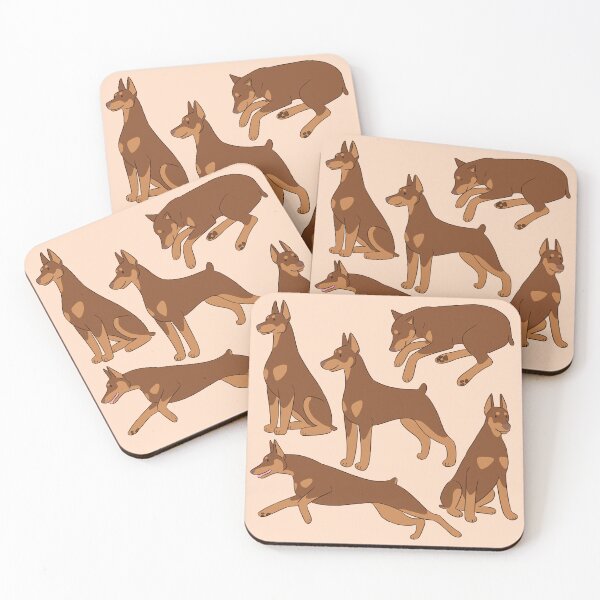 Item preview, Cute red Doberman dog pattern  designed and sold by Yaragold.